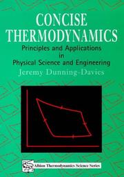 Cover of: Concise Thermodynamics by Jeremy Dunning-Davies