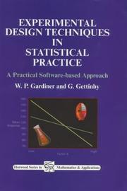 Cover of: Experimental design techniques in statistical practice: a practical software-based approach