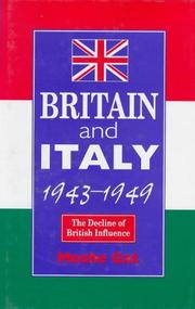 Cover of: Britain and Italy 1943-1949 by Moshe Gat