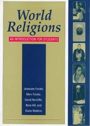 Cover of: World Religions: An Introduction for Students