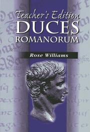 Cover of: Duces Romanorum: profiles in Roman courage.