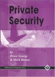 Cover of: Private Security by Mark Button, Bruce George