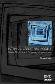 Internal Credit Risk Models by Michael K. Ong