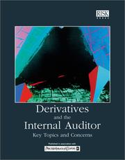Cover of: Derivatives and the Internal Auditor