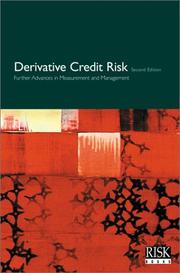 Derviative Credit Risk 2nd Edition by Risk Books