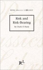 Cover of: Risk & Risk-Bearing