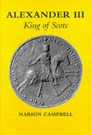 Cover of: Alexander III: King of Scots