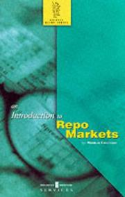 Cover of: Introduction to Repo Markets (Griffin Guides)
