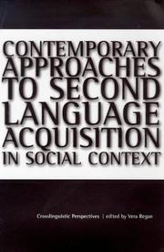 Cover of: Contemporary approaches to second language acquisition in social context: crosslinguistic perspectives