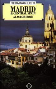 Cover of: The Companion Guide to Madrid and Central Spain (Companion Guides)