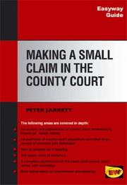Cover of: Making a Small Claim in the County Court (Easyway Guides) by Peter Jarrett