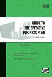 Cover of: Guide to the Effective Business Plan