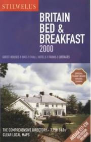 Cover of: Stilwell's Britain Bed & Breakfast 2000 (Stilwell's Britain Bed & Breakfast)
