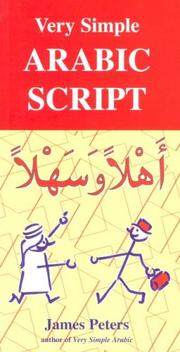 Cover of: Very Simple Arabic Script by James Peters