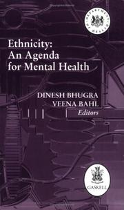 Cover of: Ethnicity: An Agenda for Mental Health