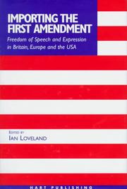 Cover of: Importing the first amendment | 