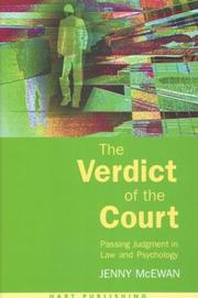 The verdict of the court by Jenny McEwan