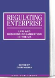 Cover of: Regulating Enterprise: Law and Business Organisation in the Uk