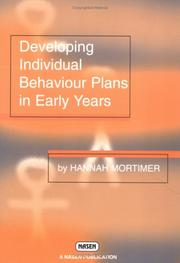 Cover of: Developing Individual Behaviour Plans in Early Years (Nasen Publication) by Hannah Mortimer