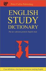 Cover of: English Study Dictionary by Peter Collin Publishing, Peter Collin Publishing