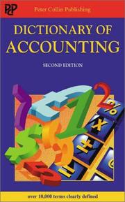 Dictionary of accounting by Adrian Joliffe, Peter Hodgson Collin