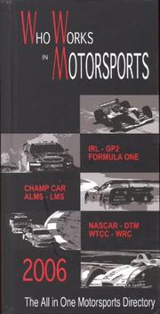 Cover of: Who Works in Motorsports, 2006 | Francois-Michel Gregoire