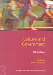 Cover of: Leisure and Government by Ian Adams
