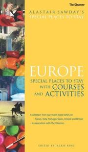 Cover of: Europe Courses & Activities (Alastair Sawday's Special Places to Stay)
