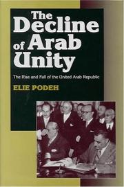 The Decline of Arab Unity by Elie Podeh