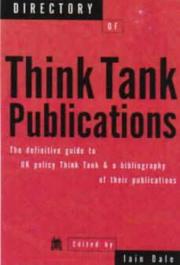 Cover of: Directory of Think Tank Publications by Matt Innis, Justin Johnson