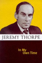 Cover of: In my own time by Jeremy Thorpe
