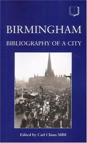 Cover of: Birmingham: Bibliography Of A City