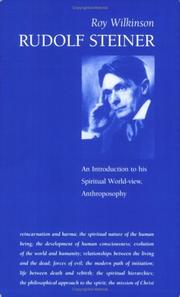 Cover of: Rudolf Steiner: An Introduction to His Spiritual World-View  by Roy Wilkinson
