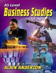Cover of: AS Level Business Studies for AQA (Business Studies for Aqa)