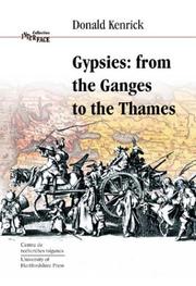 Cover of: Gypsies, from the Ganges to the Thames by Donald Kenrick