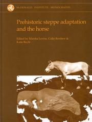 Cover of: Prehistoric steppe adaptation and the horse