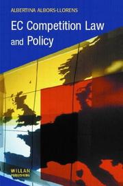 Cover of: EC competition law and policy by Albertina Albors-Llorens