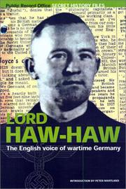 Cover of: Lord Haw Haw (Secret History Files) by Peter Martland