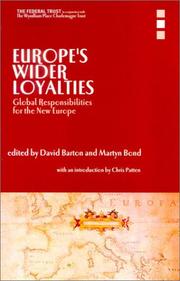 Cover of: Europe's wider loyalties: global responsibilities for the new Europe