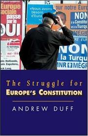 Cover of: The Struggle for Europe's Constitution by Andrew Duff