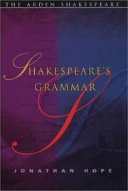 Cover of: Shakespeare's Grammar by Jonathan Hope