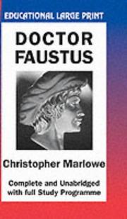 Cover of: Doctor Faustus (Large Print) (BiP Educational Large Print) by Christopher Marlowe