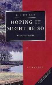 Cover of: Hoping it might be so by Kit Wright
