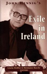 John Hennig's exile in Ireland by Gisela M. B. Holfter