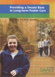 Cover of: Providing a Secure Base in Long-term Foster Care