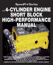 Cover of: How to Blueprint & Build A 4-Cylinder Short Block for High-Performance (Speedpro)
