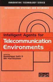 Cover of: Intelligent Agents for Telecommunication Environments (Innovative Technology Series) by 