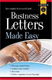 Cover of: Business Letters Made Easy by David Crosby