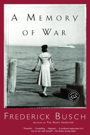 Cover of: A Memory of War (Ballantine Reader's Circle)