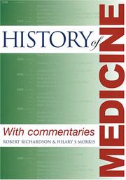 Cover of: History of Medicine: With Commentaries